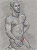  - "Erotic Life Drawings/Misc. Erotic Work" - <i>Warning: Adult Content, please be 18 to view</i> Life Drawing - Color Pencil on Toned Paper