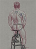 - "Erotic Life Drawings/Misc. Erotic Work" - <i>Warning: Adult Content, please be 18 to view</i> Life Drawing - Color Pencil on Toned Paper