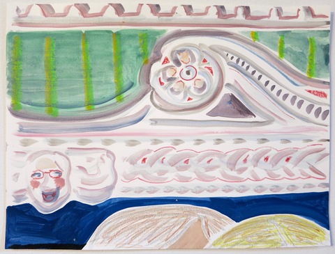 Untitled Study Recent Paintings guache and pastel on paper