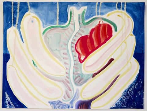 Lung Hang (study) Recent Paintings guache and pastel on paper