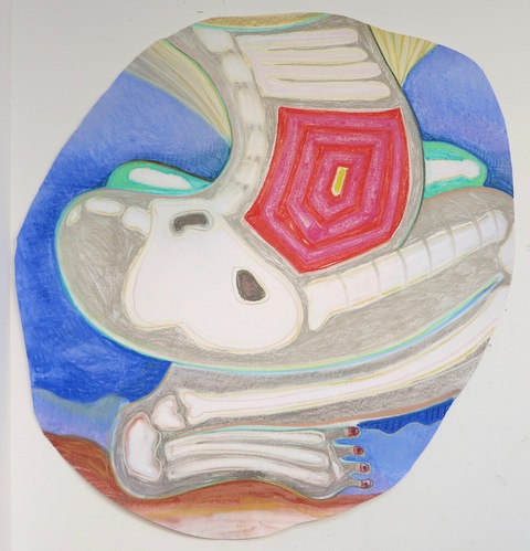 Badge II Recent Paintings pastel on paper