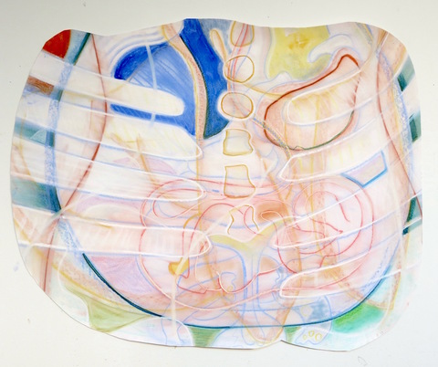 Badge I Recent Paintings pastel on paper