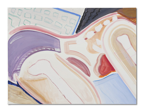Laid Back Recent Paintings gouache and oil pastel on paper