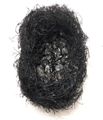 Gilda Pervin Wall Sculpture 1 Packing material, acrylic paint, coal, cement backing