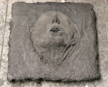 Gilda Pervin  Sculpture Portland cement, sand, acrylic medium and pigment. on wood