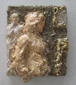Gilda Pervin Blocks Portland cement, sand, acrylic medium, acrylic paint, on wood