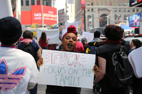  New Yorkers Say HELL NO to Hate Group Focus On The Family Bryant Park To Times Square 5/4/19 