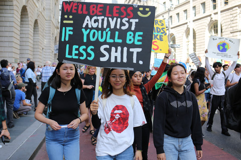  Climate Strike March From Foley Square to Battery Park NYC 9/20/19 