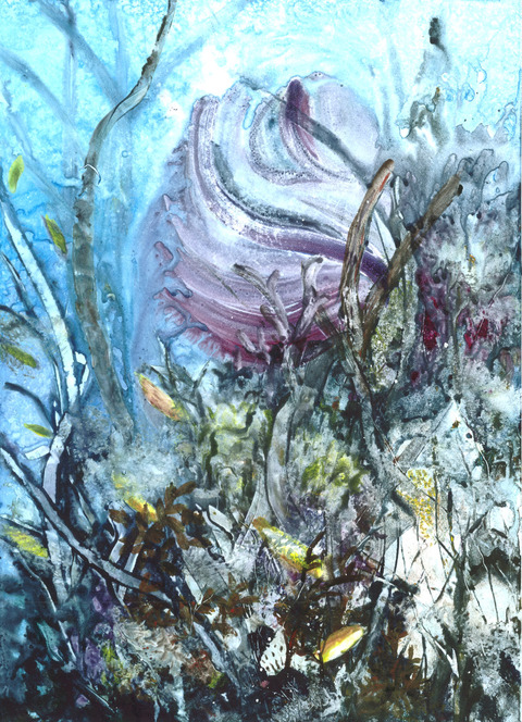 GINNY ZANGER Monotypes Watercolor Monotype