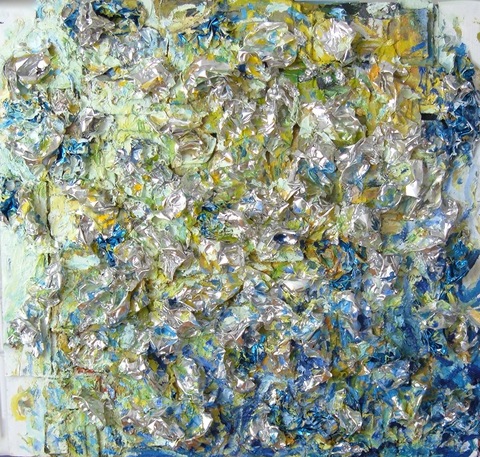 Guy Romagna  earlier paintings oils and 36 gauge aluminum on honeycomb cardboard ground