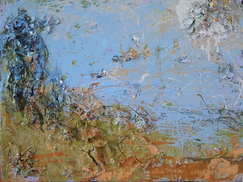 Guy Romagna New Paintings oil paints and 36 gauge aluminum on honeycomb cardboard