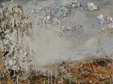 Guy Romagna New Paintings  oil paints and 36 gauge aluminum on wood panel