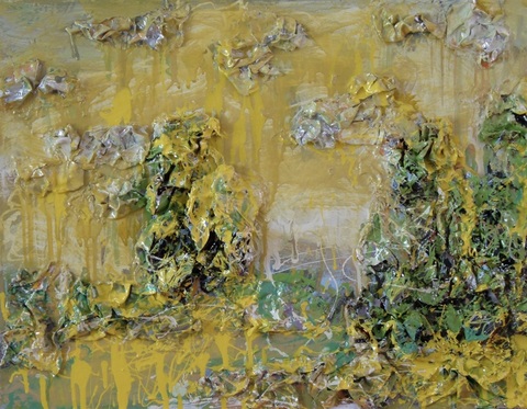 Guy Romagna New Paintings oil paints and 36 gauge aluminum on wood panel