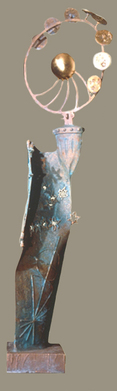Harry Powers Cosmology Cast Bronze, gold leaf