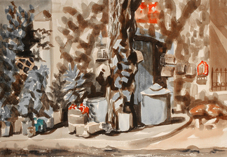 Harry Powers Early Work Watercolor