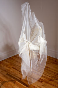 HEIDI BARKUN I am to my beloved and my beloved is to me Italian tulle, thread
