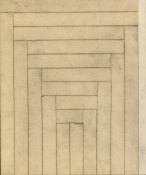 HJ BOTT  BEFORE DoV; earlier than March 7, 1972   Charcoal and graphite on masking tape on paper