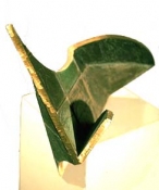 HJ BOTT 	SCULPTURE, DoV unique polychromed, patinated & burnished silicon bronze
