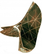 HJ BOTT 	SCULPTURE, DoV Unique patinated & polished silicon bronze