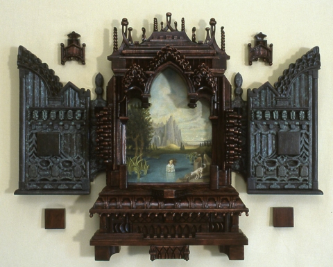 Holly Lane Carved Frame/Paintings Acrylic on Wood