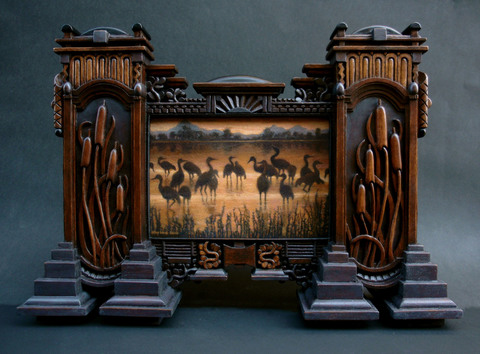 Holly Lane Carved Frame/Paintings 