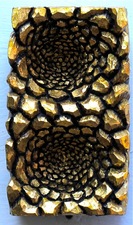 Imogen Gallery Tom Cramer Oil and gold leaf on carved wood relief
