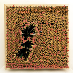 Imogen Gallery Don Frank Golf pencils, glue and wood box