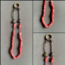 Vintage Coral with Trade Brass