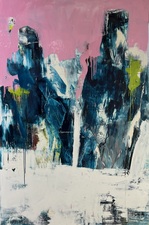 Imogen Gallery Darren Orange 72" X 48"