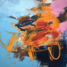 Imogen Gallery Darren Orange 24" X 24"