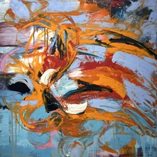 Imogen Gallery Darren Orange 24" X 24"