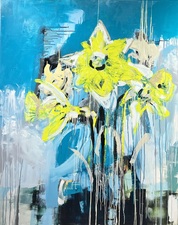 Imogen Gallery Darren Orange 60" X 48"