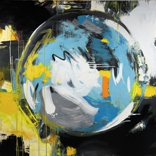 Imogen Gallery Darren Orange 48" X 48"