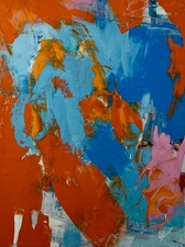 Imogen Gallery Darren Orange 24" X 18"