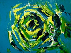 Imogen Gallery Darren Orange 18" X 24"