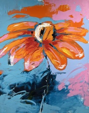 Imogen Gallery Darren Orange 30" X 24"