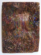Imogen Gallery Tom Cramer Oil and Copper Leaf on Wood Carved Relief