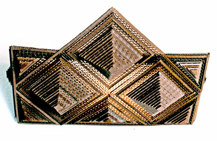 Ivan Sherman Corrugated Crafts Hand-cut corrugated 