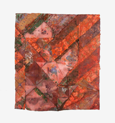 Jacob Rhoads Folds acrylic on cut and folded muslin