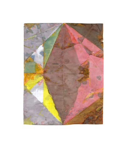 Jacob Rhoads Folds acrylic on folded paper