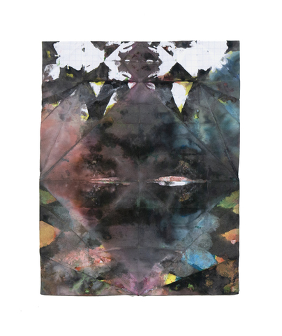 Jacob Rhoads Folds acrylic on folded paper