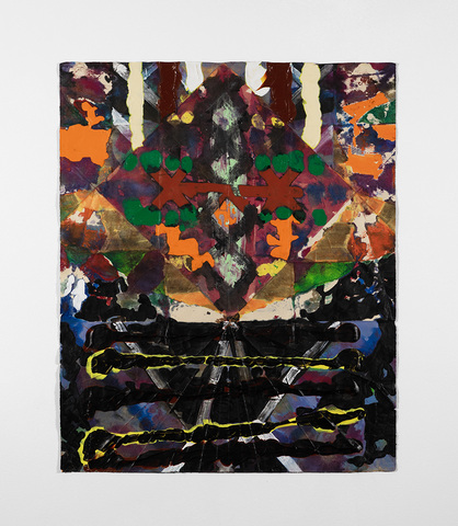 Jacob Rhoads Folds acrylic on folded paper