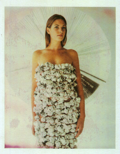 JADE WALSH Sculpture Screwed up print outs, string, model