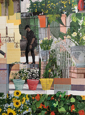 Jaime Scholnick Layered Histories Boyle Heights: LAC+USC Restorative Care Village mixed media