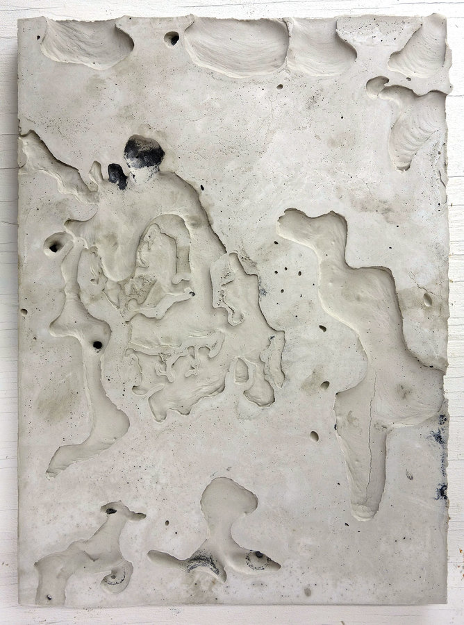 JAMES BUSS 2015-2016 plaster relief cast , graphite