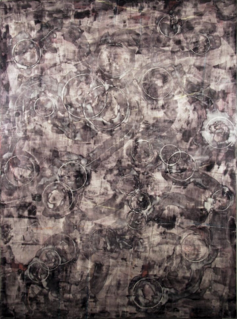 The Effects of Strange in a Magnetic Field paintings Pigment and plaster on wood