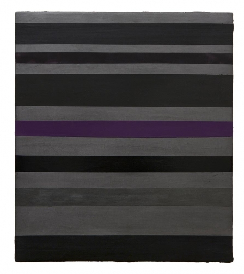 Purple Stripe paintings Oil, acrylic & plaster on wood