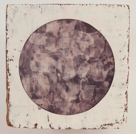 Point (A Non Dimensional Object) paintings Pigment & plaster on wood