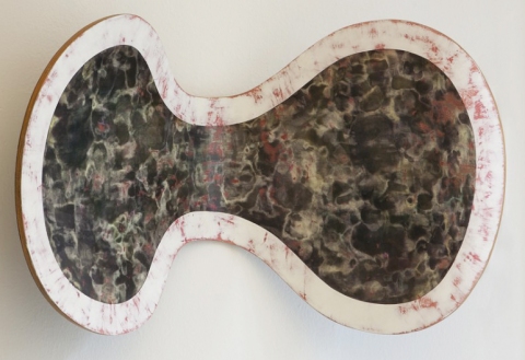Topographical Nontrivial Tunnel paintings Pigment & plaster on wood