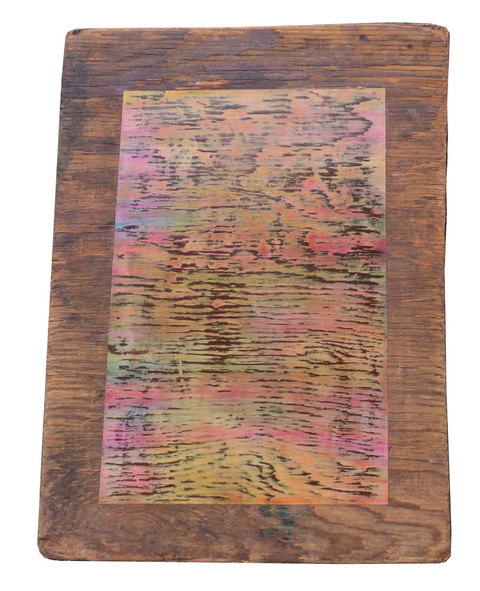 Out My Back Door (Time Gives Us A Whirl) paintings Pigment into Plaster and Wood